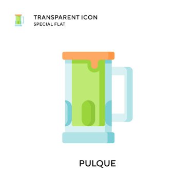 Pulque vektör simgesi. Düz çizim. EPS 10 vektörü.