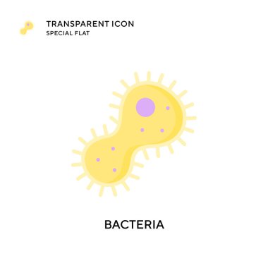Bakteri vektör simgesi. Düz çizim. EPS 10 vektörü.