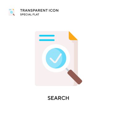 Arama vektör simgesi. Düz çizim. EPS 10 vektörü.