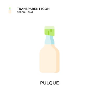 Pulque vektör simgesi. Düz çizim. EPS 10 vektörü.