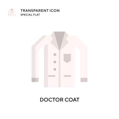 Doktor mont vektör simgesi. Düz çizim. EPS 10 vektörü.