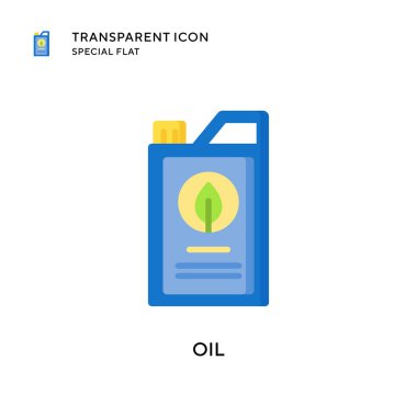 Yağ vektör simgesi. Düz çizim. EPS 10 vektörü.