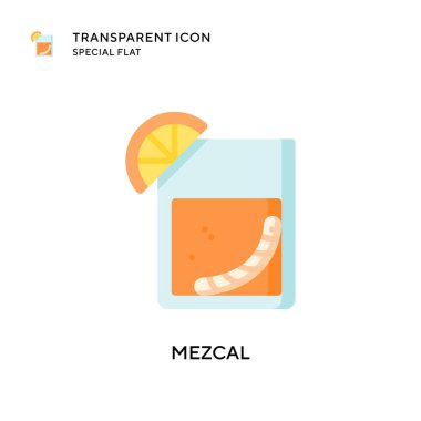 Mezcal vektör simgesi. Düz çizim. EPS 10 vektörü.