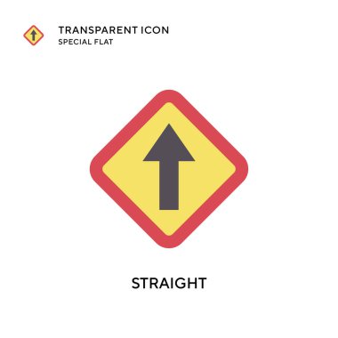 Düz vektör simgesi. Düz çizim. EPS 10 vektörü.