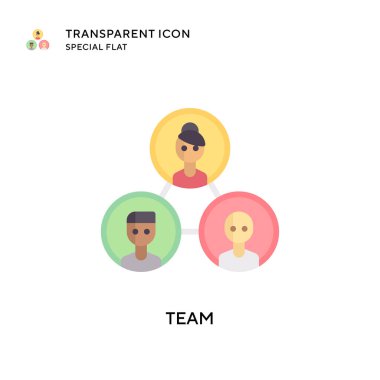 Takım vektör ikonu. Düz çizim. EPS 10 vektörü.