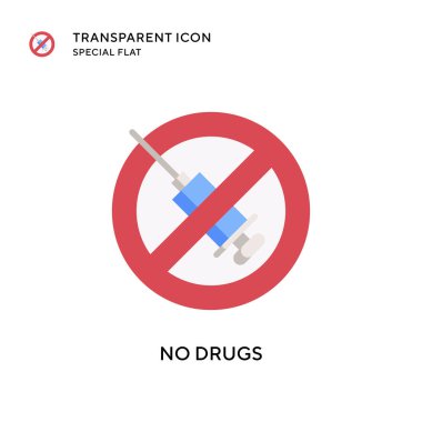 İlaç vektör simgesi yok. Düz çizim. EPS 10 vektörü.