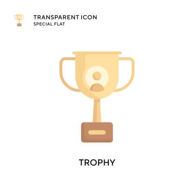 Ödül vektör simgesi. Düz çizim. EPS 10 vektörü.