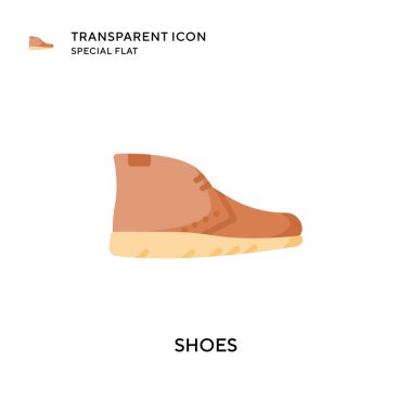 Ayakkabı vektör simgesi. Düz çizim. EPS 10 vektörü.