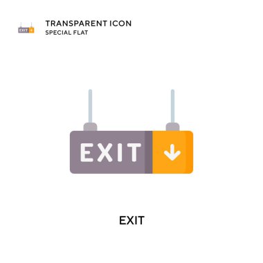 Çıkış vektör simgesi. Düz çizim. EPS 10 vektörü.