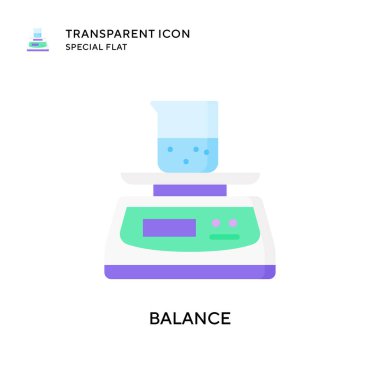 Denge vektör simgesi. Düz çizim. EPS 10 vektörü.