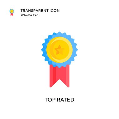 En çok izlenen vektör simgesi. Düz çizim. EPS 10 vektörü.