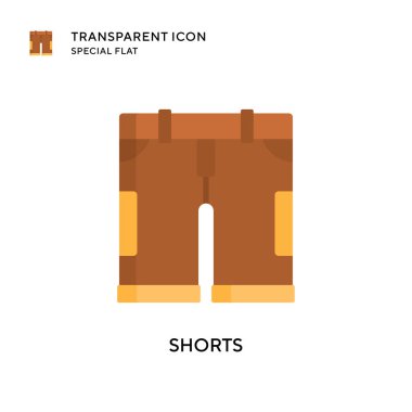 Kısa vektör simgesi. Düz çizim. EPS 10 vektörü.