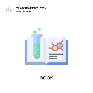 Kitap vektör simgesi. Düz çizim. EPS 10 vektörü.