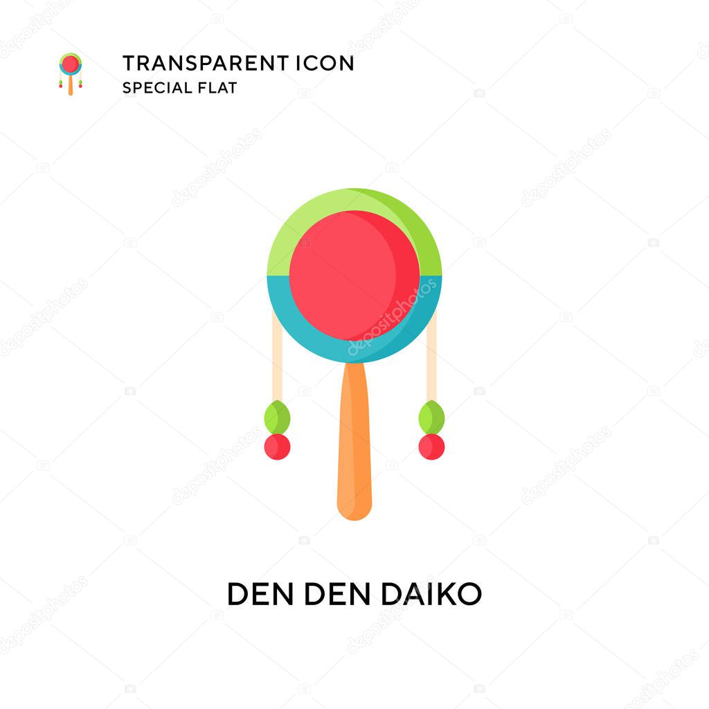 Den den daiko vector icon. Flat style illustration. EPS 10 vector.