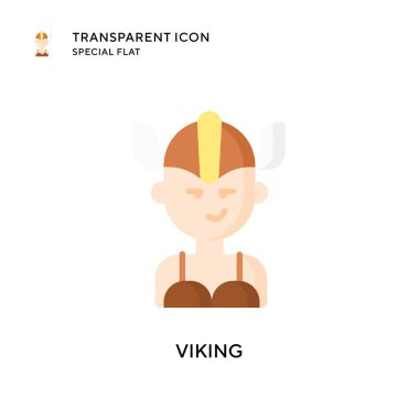 Viking vektör simgesi. Düz çizim. EPS 10 vektörü.