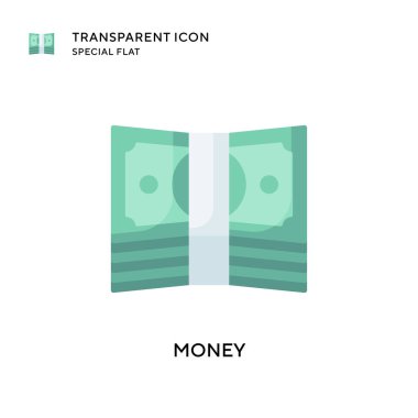 Para vektör simgesi. Düz çizim. EPS 10 vektörü.