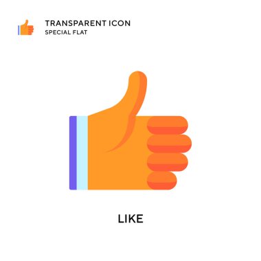 Vektör simgesi gibi. Düz çizim. EPS 10 vektörü.