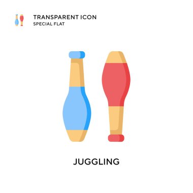 Vektör simgesi jonglörlüğü. Düz çizim. EPS 10 vektörü.