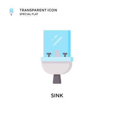 Batırma vektör simgesi. Düz çizim. EPS 10 vektörü.