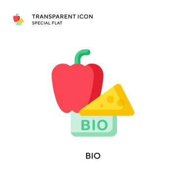 Biyolojik vektör simgesi. Düz çizim. EPS 10 vektörü.