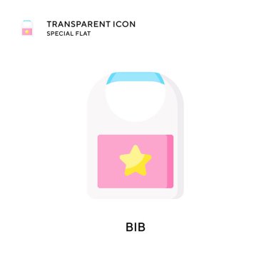 Bib vektör simgesi. Düz çizim. EPS 10 vektörü.