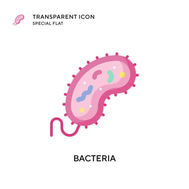 Bakteri vektör simgesi. Düz çizim. EPS 10 vektörü.