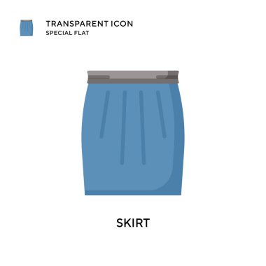 Etek vektör simgesi. Düz çizim. EPS 10 vektörü.