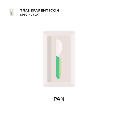 Pan vektör simgesi. Düz çizim. EPS 10 vektörü.