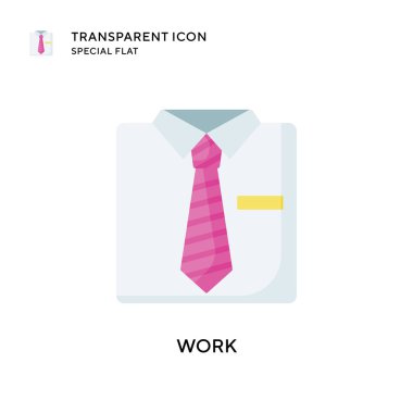 İş vektör simgesi. Düz çizim. EPS 10 vektörü.