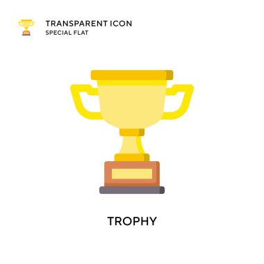 Ödül vektör simgesi. Düz çizim. EPS 10 vektörü.