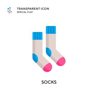 Çorap vektör ikonu. Düz çizim. EPS 10 vektörü.