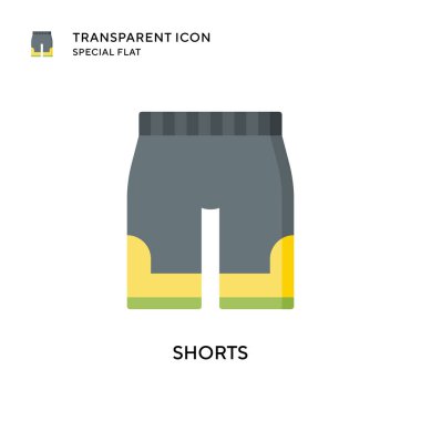 Kısa vektör simgesi. Düz çizim. EPS 10 vektörü.