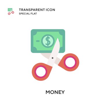 Para vektör simgesi. Düz çizim. EPS 10 vektörü.