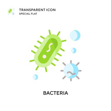 Bakteri vektör simgesi. Düz çizim. EPS 10 vektörü.