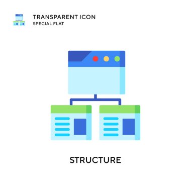 Yapı vektör simgesi. Düz çizim. EPS 10 vektörü.