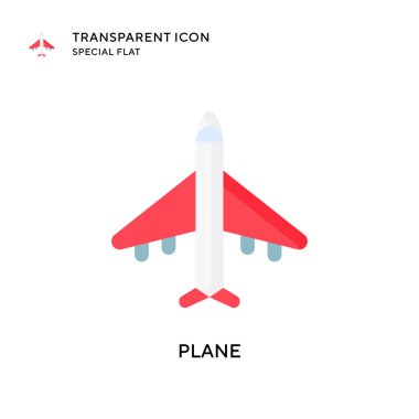 Düzlem vektör simgesi. Düz çizim. EPS 10 vektörü.