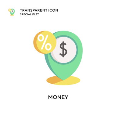 Para vektör simgesi. Düz çizim. EPS 10 vektörü.