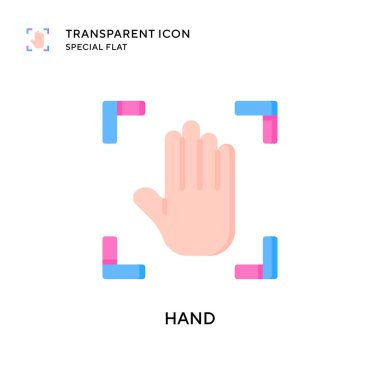 El vektör simgesi. Düz çizim. EPS 10 vektörü.