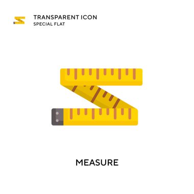 Vektör simgesini ölç. Düz çizim. EPS 10 vektörü.