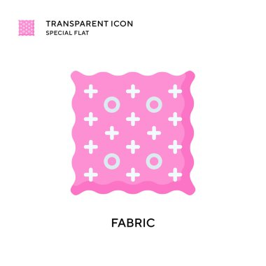 Kumaş vektör simgesi. Düz çizim. EPS 10 vektörü.