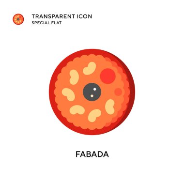 Fabada vektör simgesi. Düz çizim. EPS 10 vektörü.