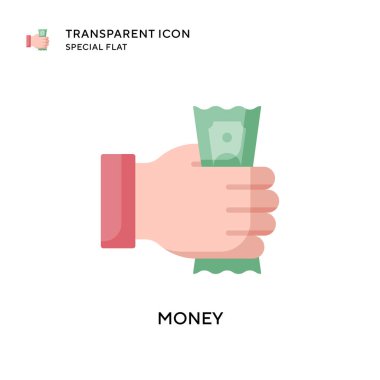 Para vektör simgesi. Düz çizim. EPS 10 vektörü.