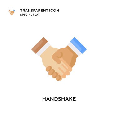 El sıkışma vektör simgesi. Düz çizim. EPS 10 vektörü.