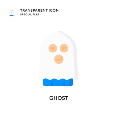 Hayalet vektör simgesi. Düz çizim. EPS 10 vektörü.