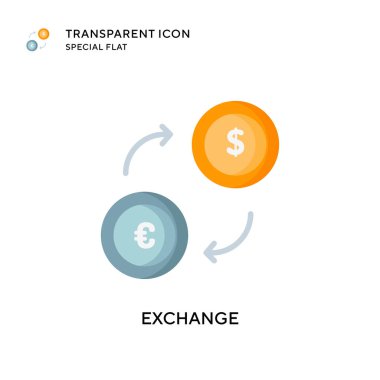 Vektör simgesini değiştir. Düz çizim. EPS 10 vektörü.