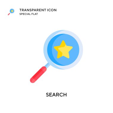 Arama vektör simgesi. Düz çizim. EPS 10 vektörü.