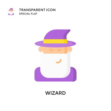 Büyücü vektör simgesi. Düz çizim. EPS 10 vektörü.