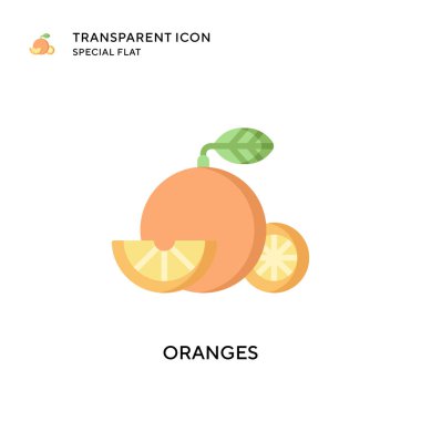 Turuncu vektör simgesi. Düz çizim. EPS 10 vektörü.