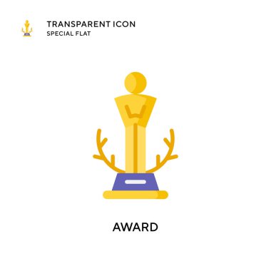Ödül vektör ikonu. Düz çizim. EPS 10 vektörü.