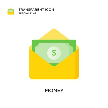 Para vektör simgesi. Düz çizim. EPS 10 vektörü.